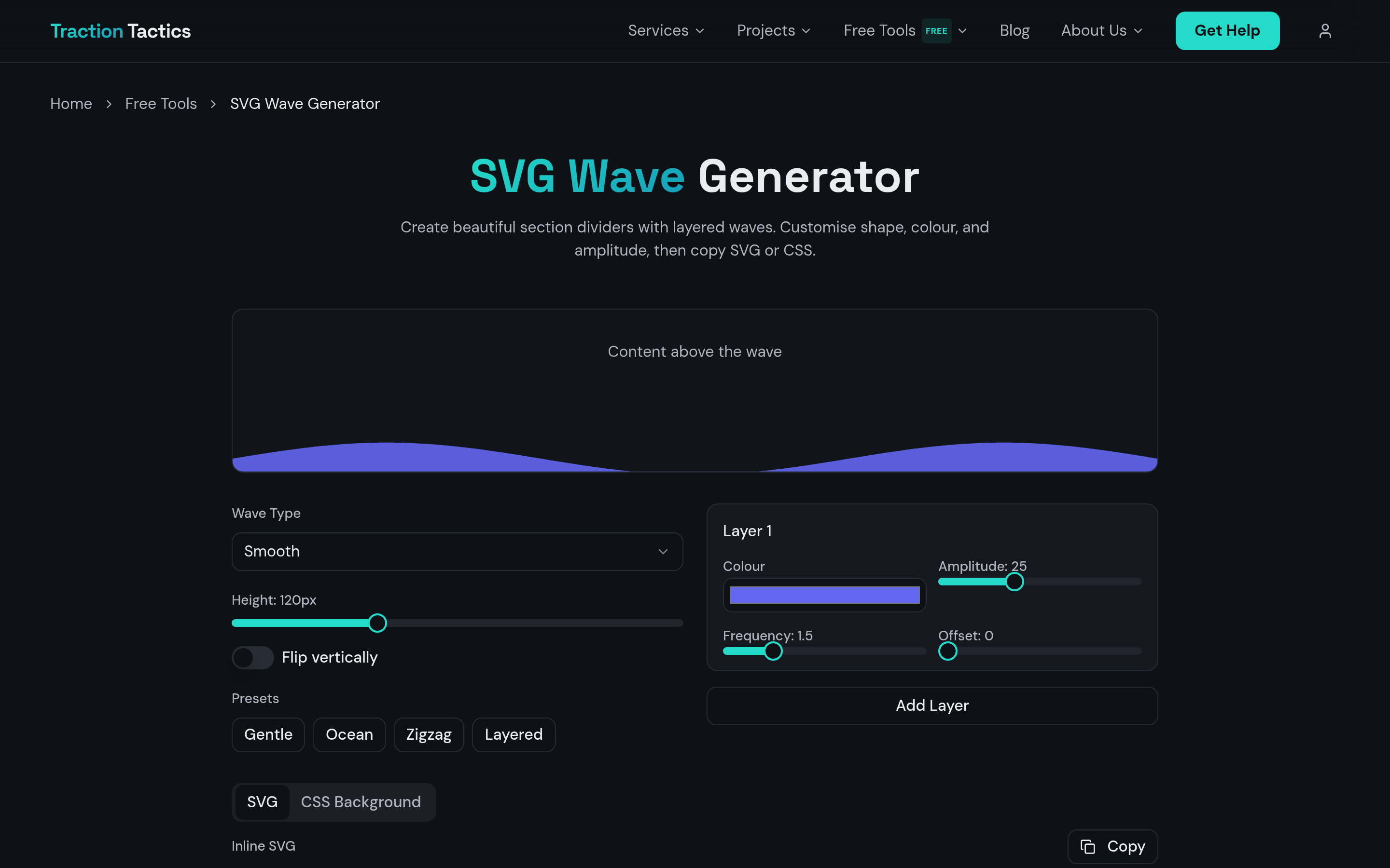 SVG Wave Generator