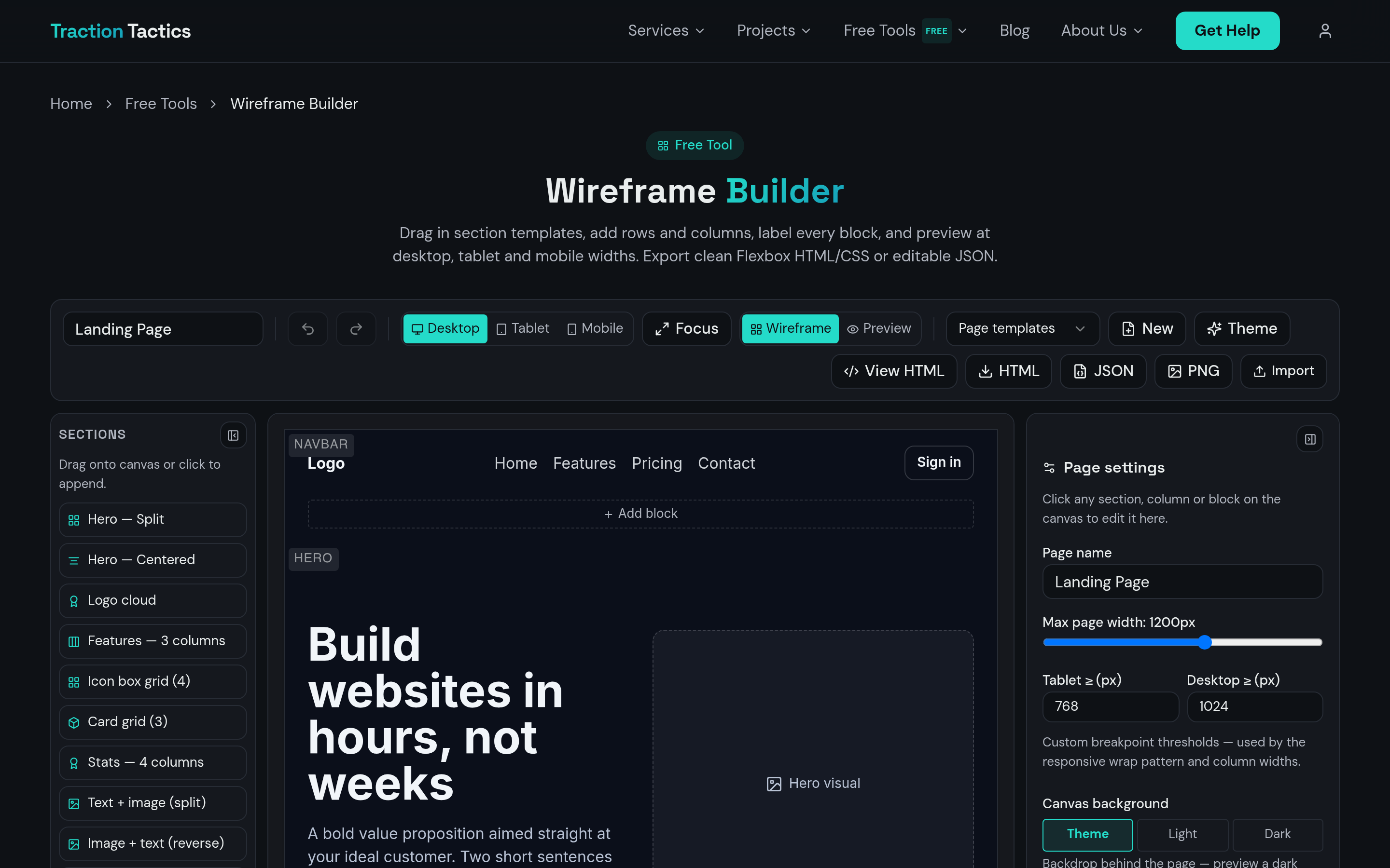 Wireframe Builder