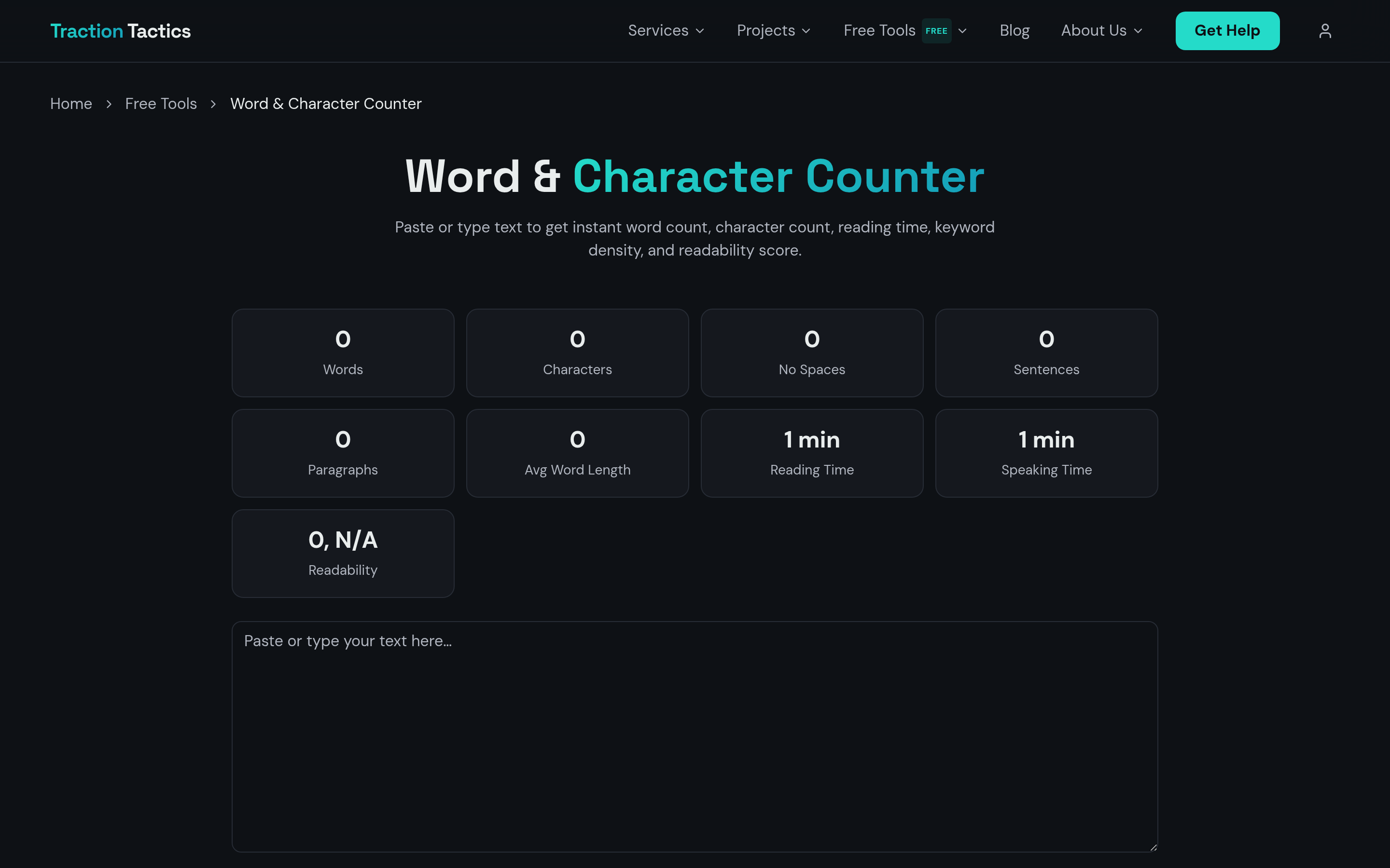 Word & Character Counter